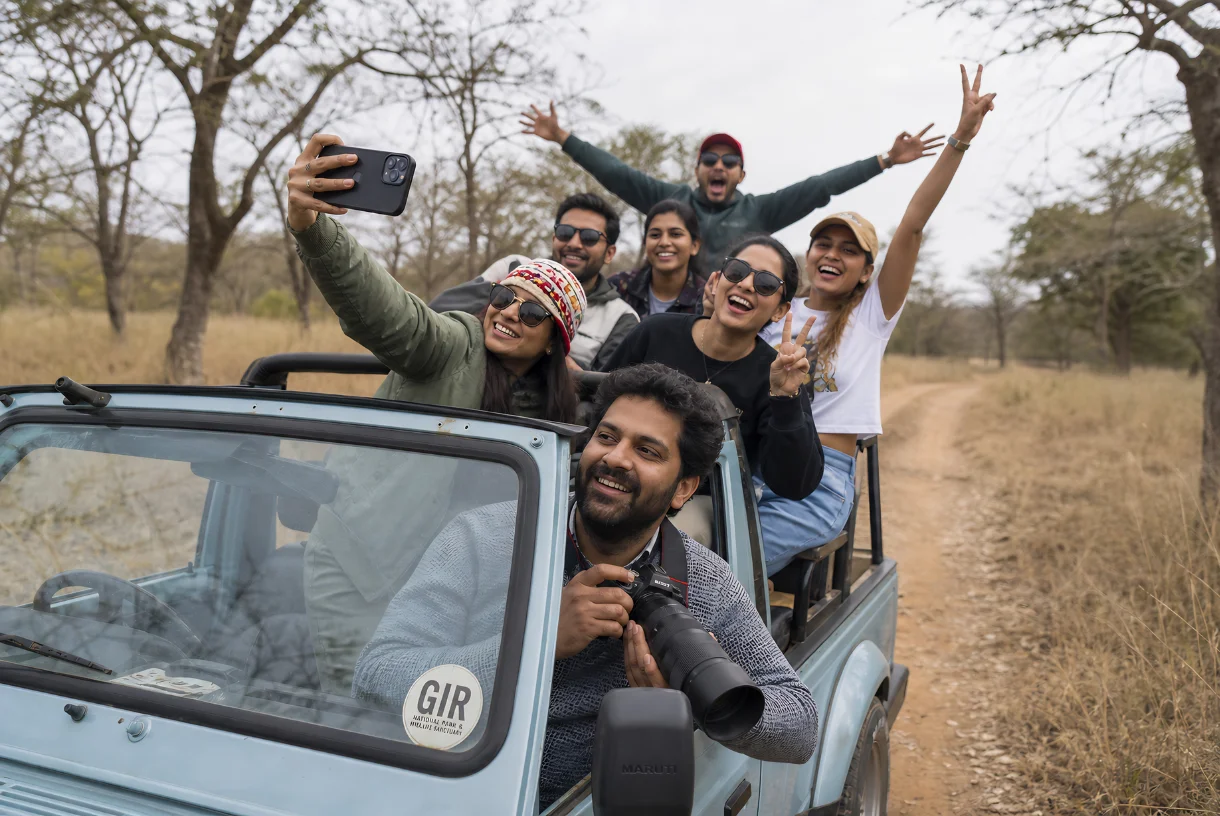 Jeep safari in Manas National Park